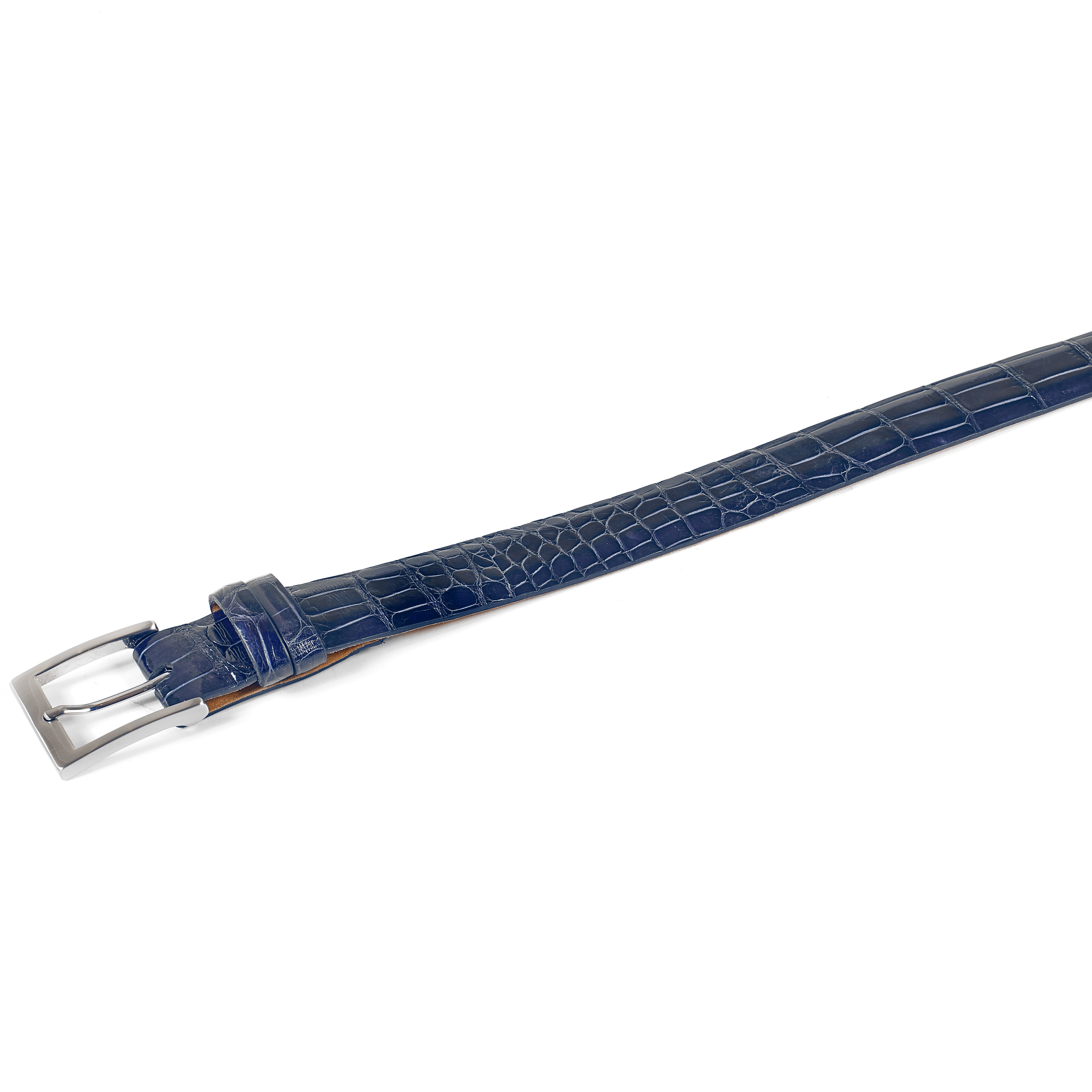 BB573 - Navy Alligator Belt
