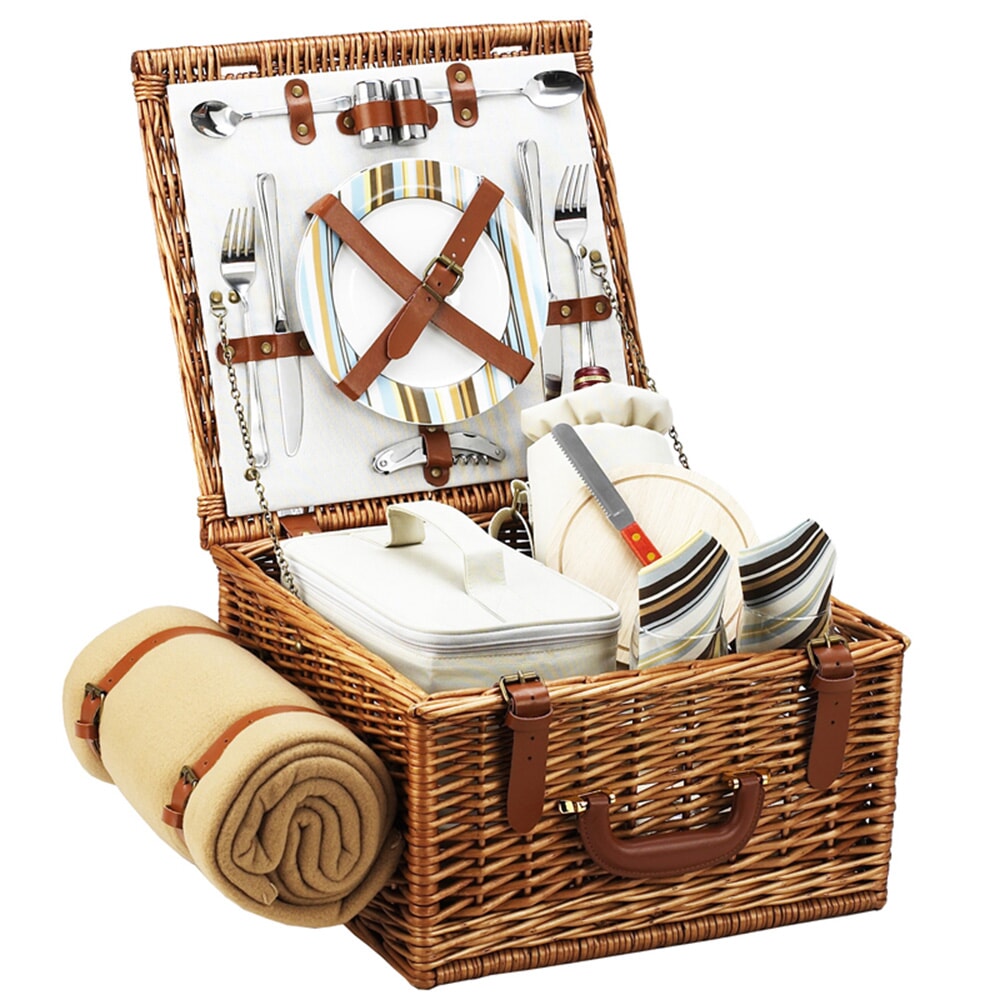 Cheshire Picnic Basket For Two With Blanket