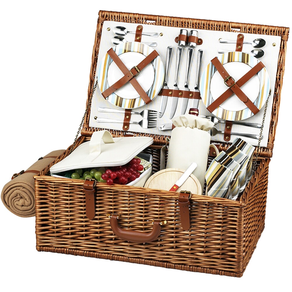 Dorset Picnic Basket for Four with Blanket