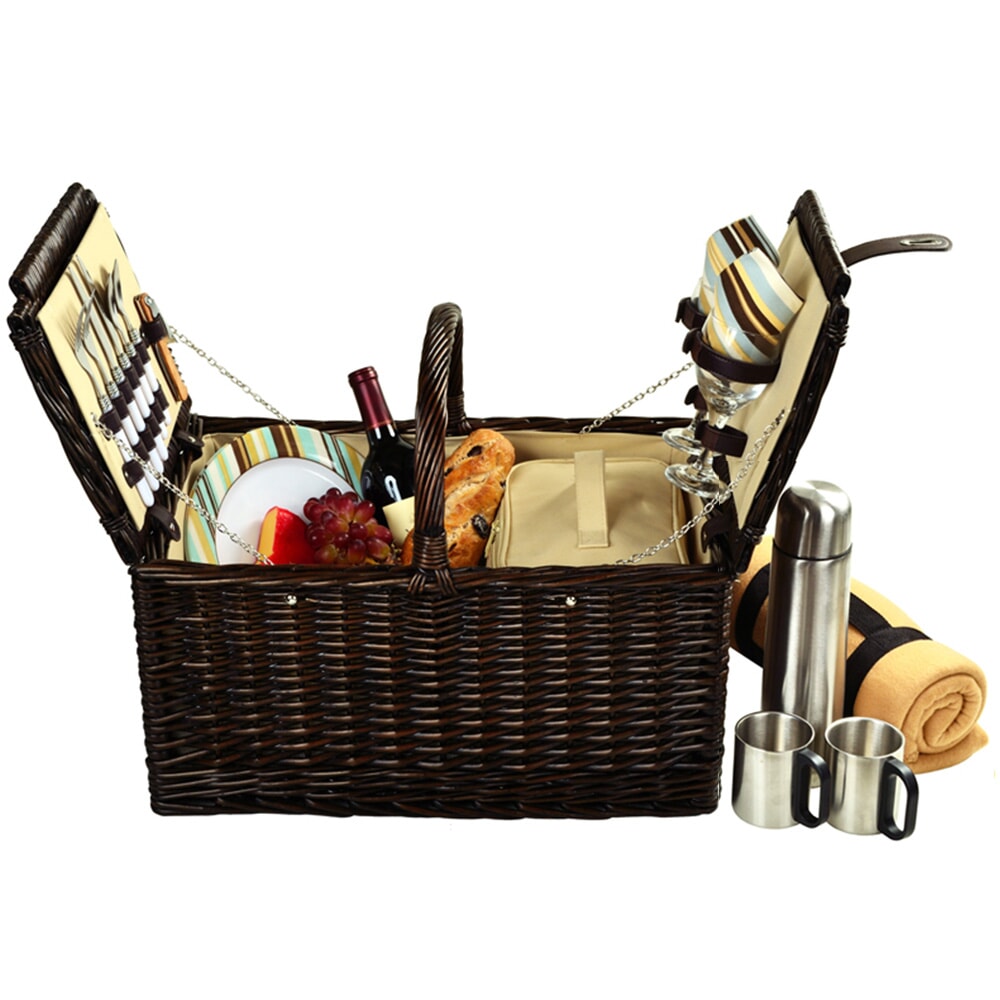 Surrey Picnic Basket for Two with Coffee & Blanket