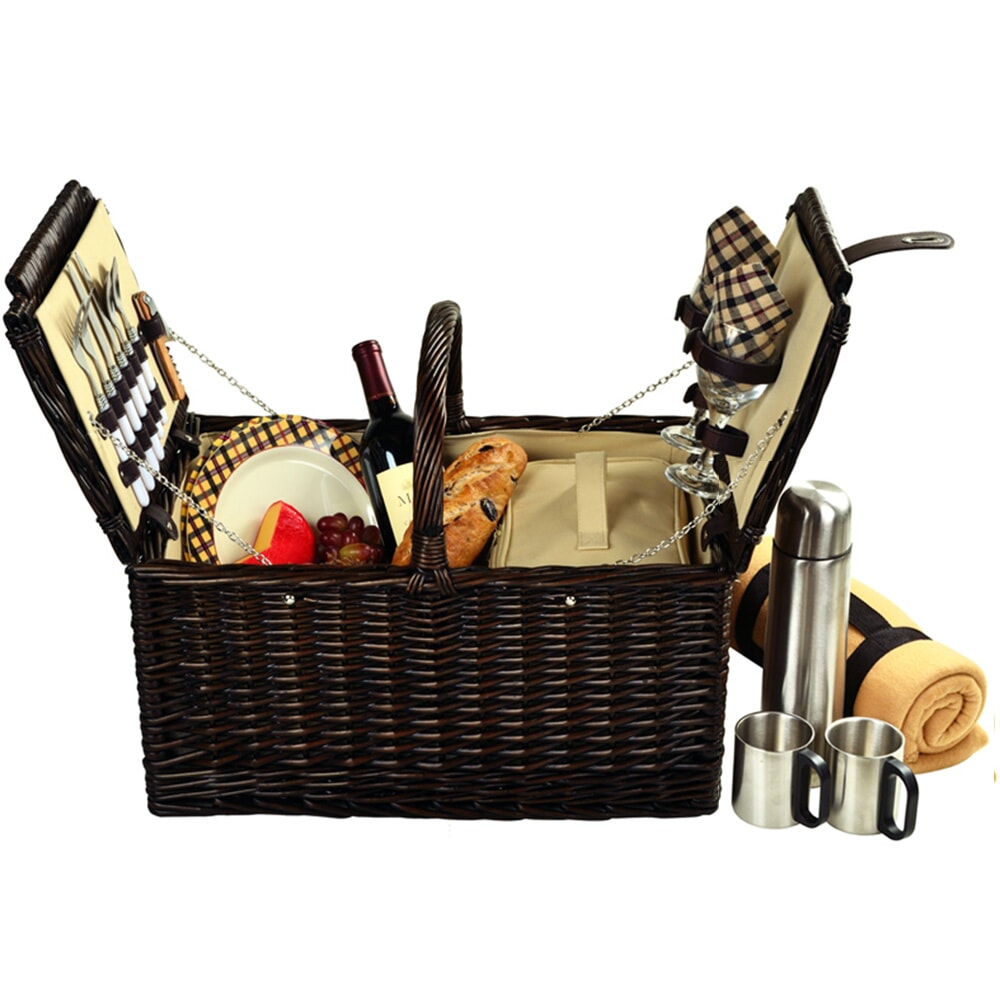 Surrey Picnic Basket for Two with Coffee & Blanket
