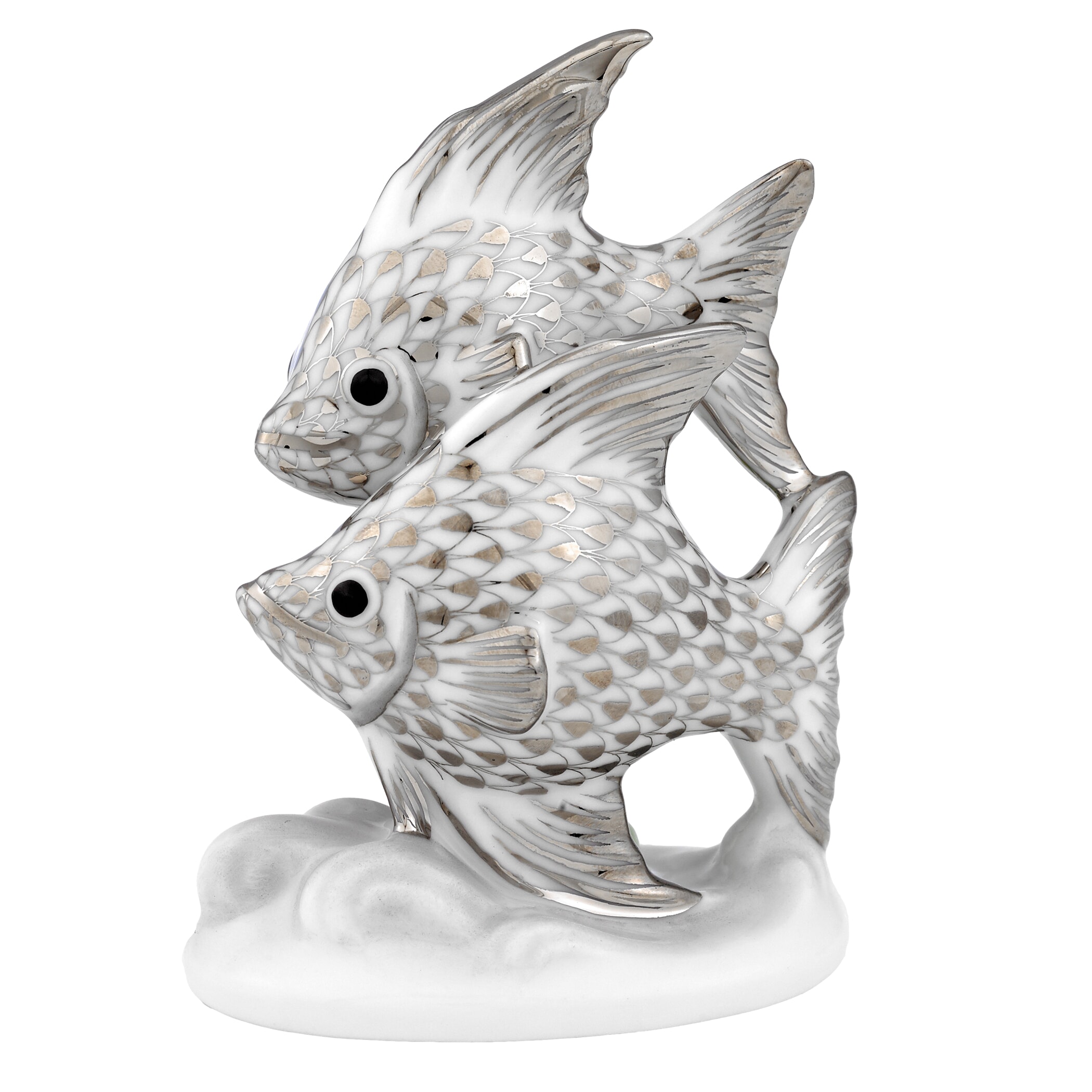 Herend Fish Figurines, Platinum