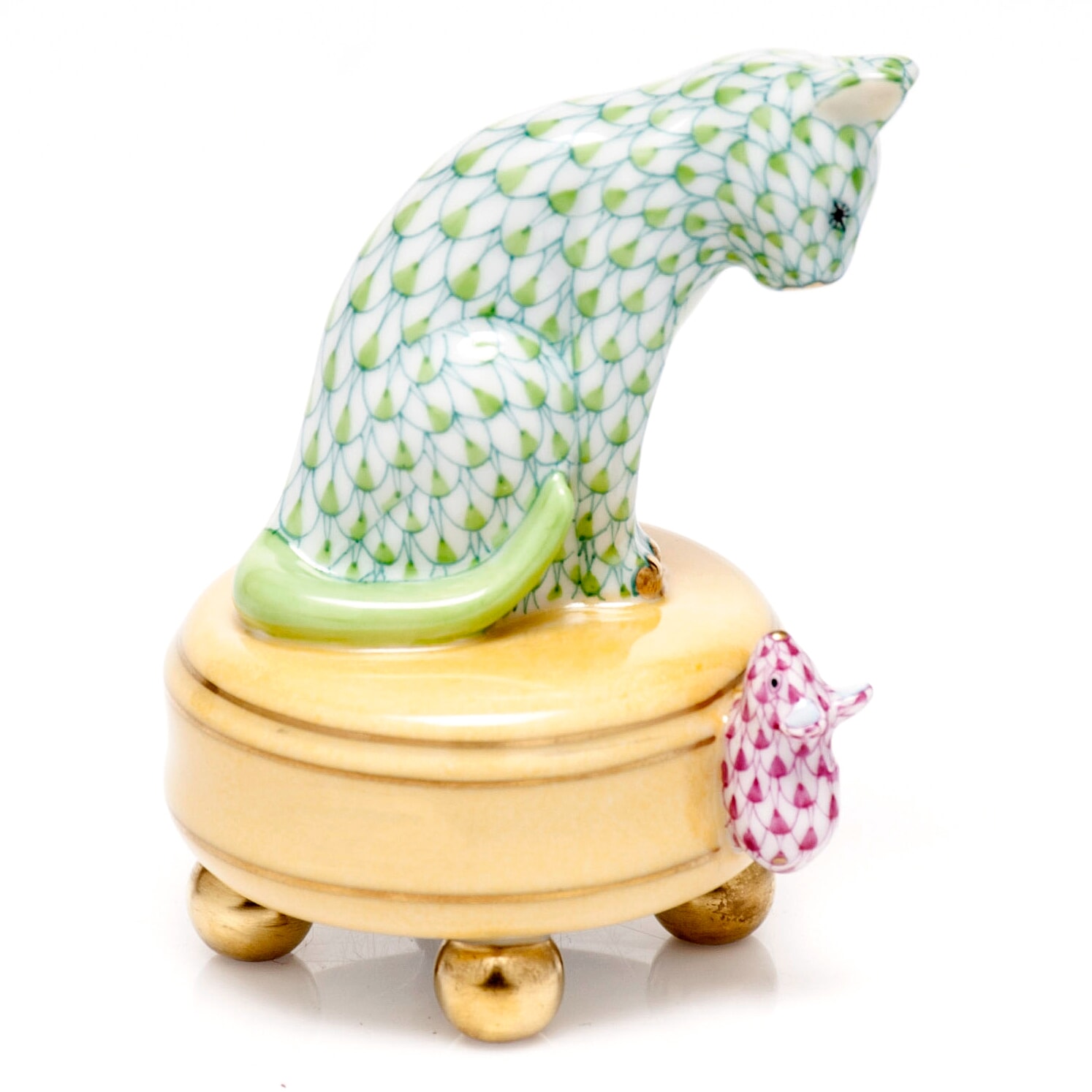 Herend Playing Cat & Mouse