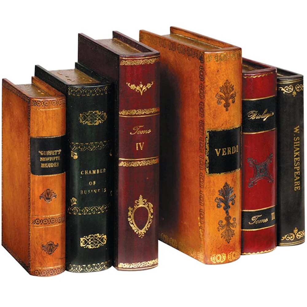 EXCLUSIVE Leather Books Bookends