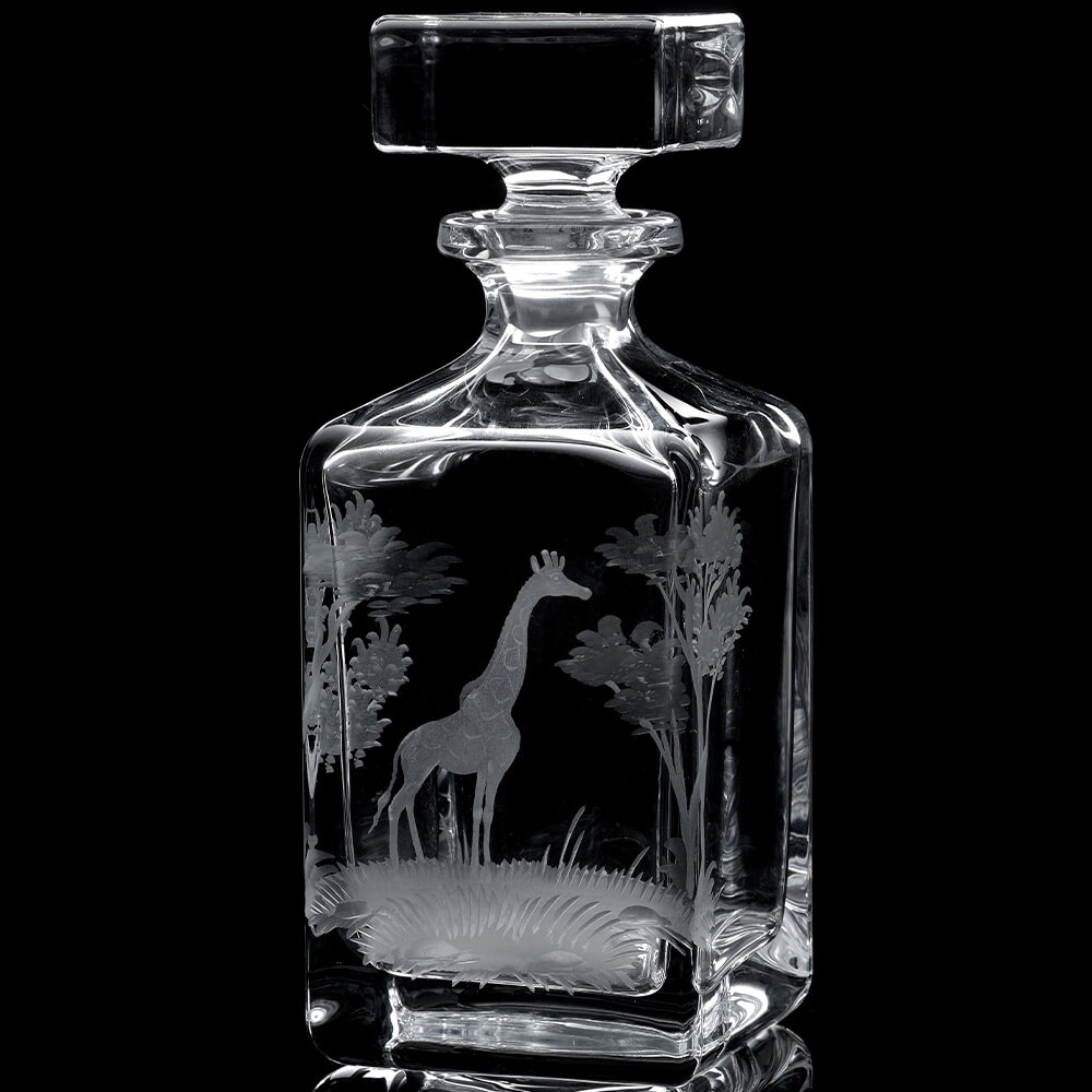Queen Lace Crystal Whiskey Decanter