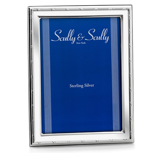 sterling silver reed and ribbon rectangular picture... Ribbon & Reed Sterling Silver Frames