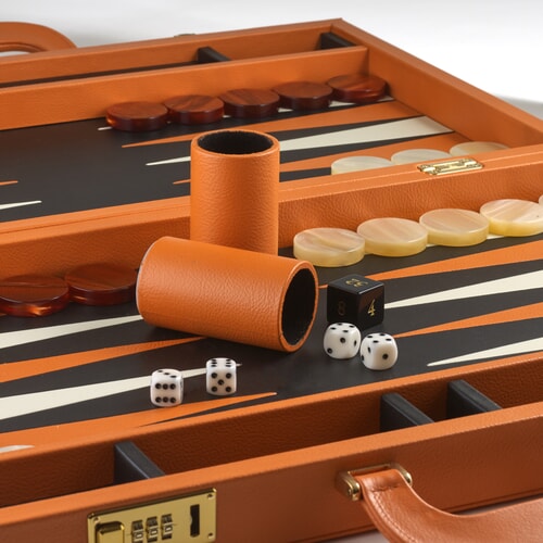 Leather Backgammon Set