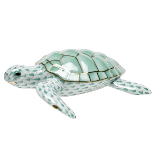 Herend Loggerhead Sea Turtle Figurine 0