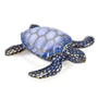 Loggerhead Turtle, Cobalt & Gold