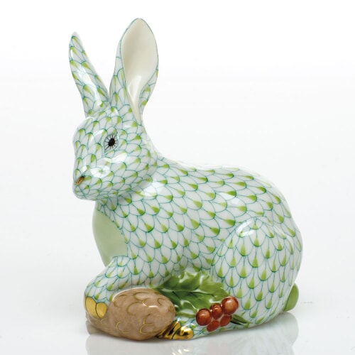 Herend Winter Bunny, Key Lime