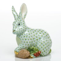 Herend Winter Bunny, Key Lime
