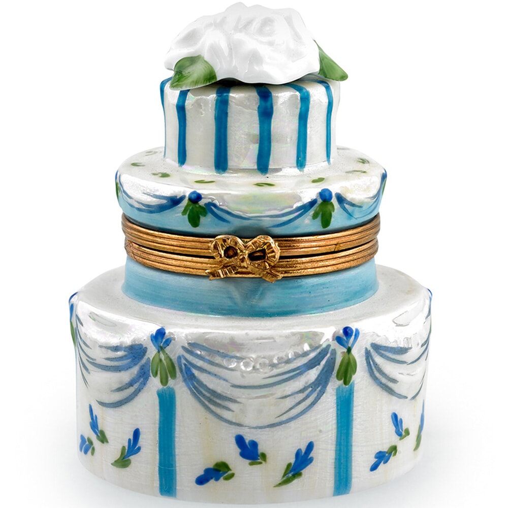 Blue Wedding Cake Limoges Box