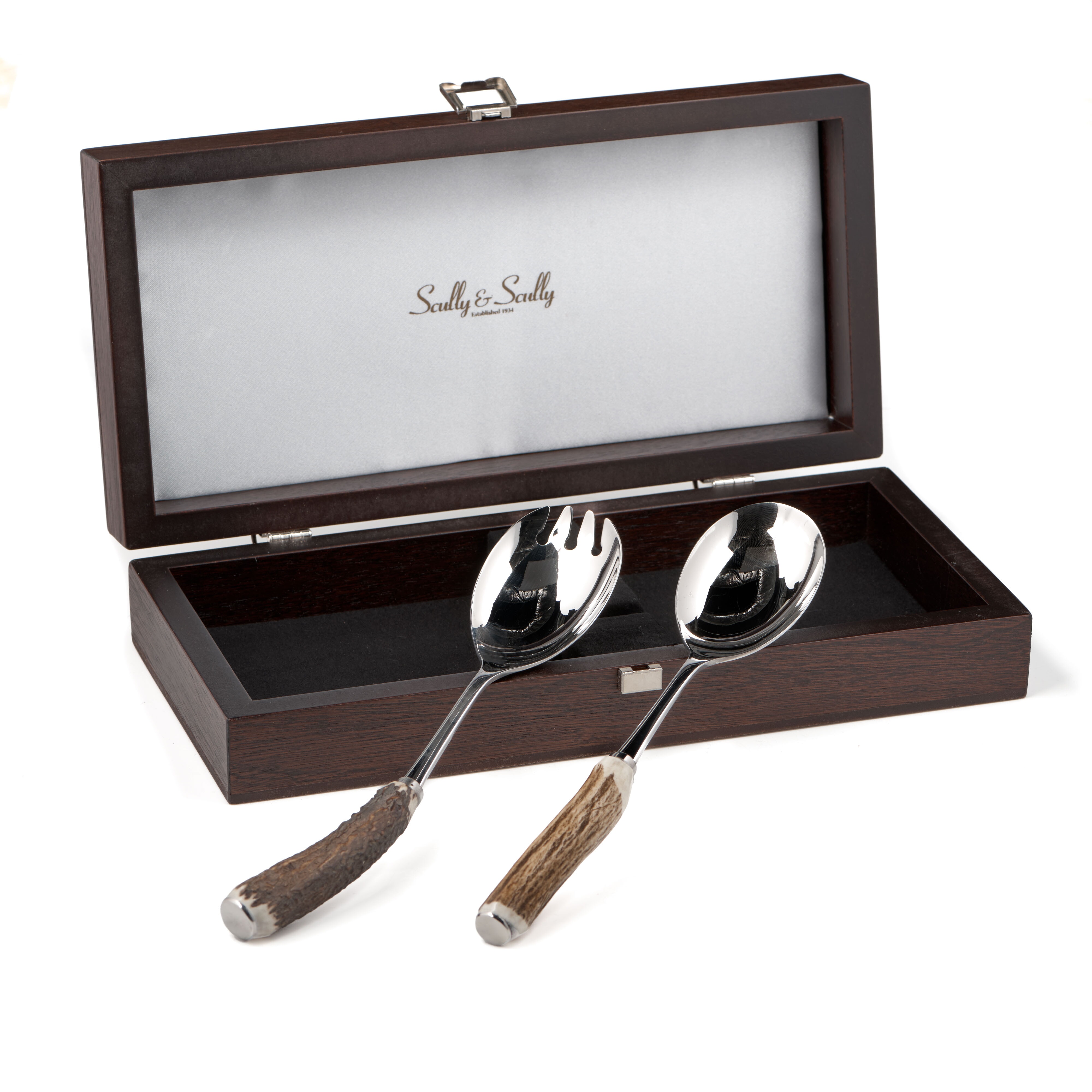 Staghorn Salad Servers, Fork & Spoon