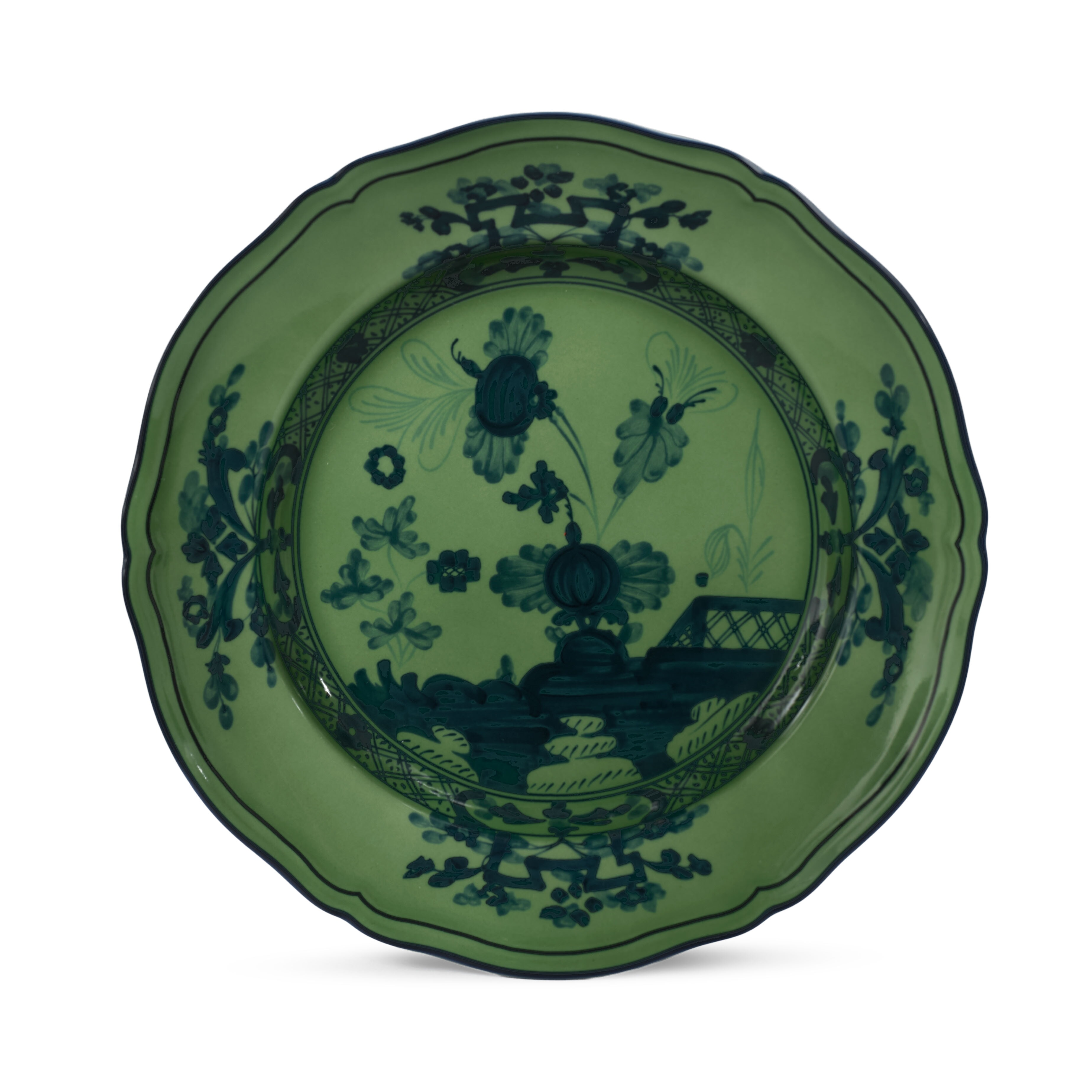 Ginori 1735 Oriente Italiano Salad/Dessert Plate - Green