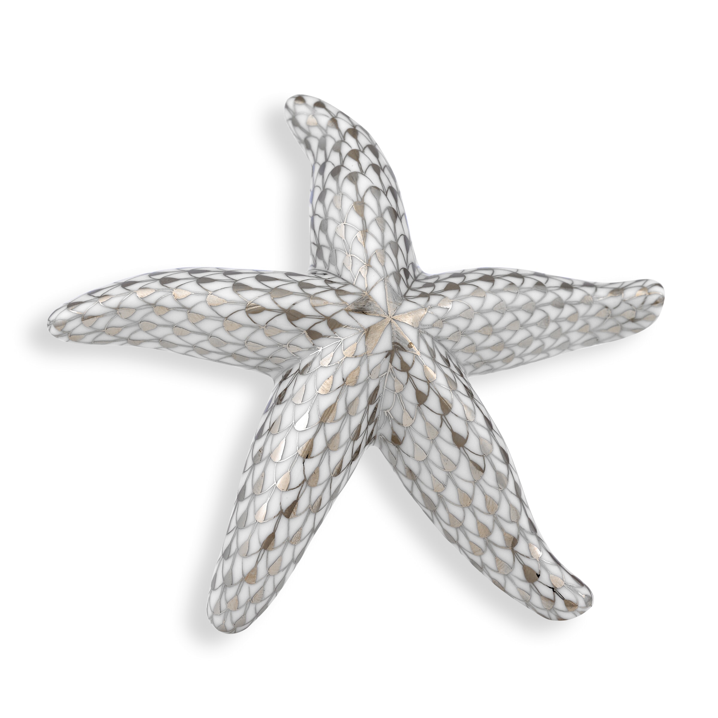 AM167 - Herend Starfish Platinum Figurine