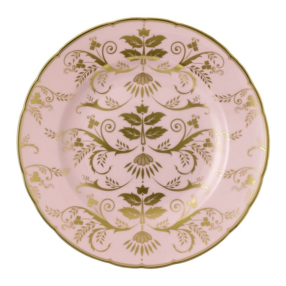 Royal Crown Derby Harlequin Baby Pink Plate