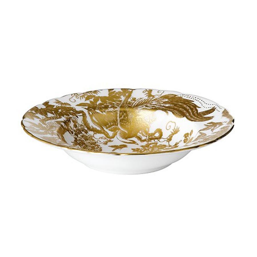 Royal Crown Derby Aves Soup Bowl and Saucer - Thumbnail 4