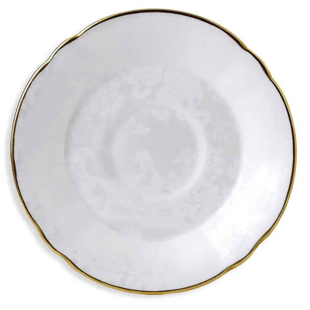 Royal Crown Derby Aves Pearl Tea Saucer