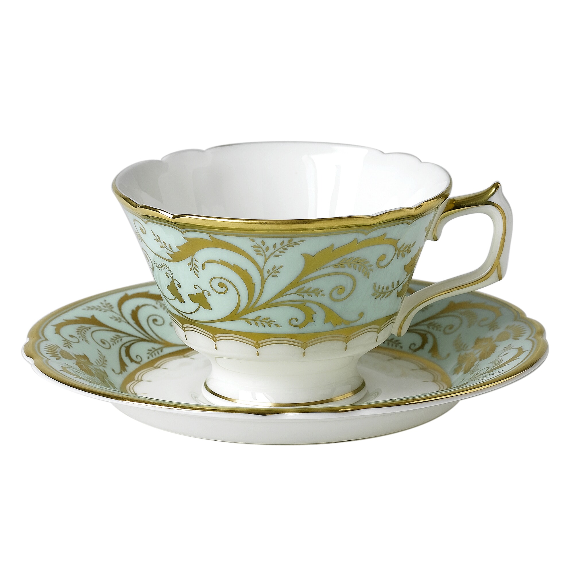 Royal Crown Derby Darley Abbey Tea Cup & Saucer - Thumbnail 3