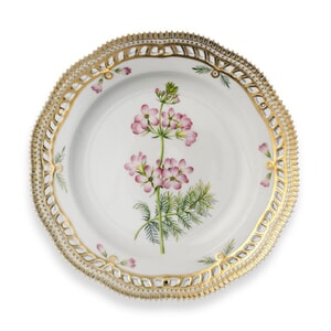 A Royal Copenhagen Flora Danica part dinner and dessert service, late