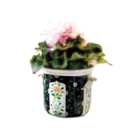 AA427 - Herend Black Dynasty Cachepot 0