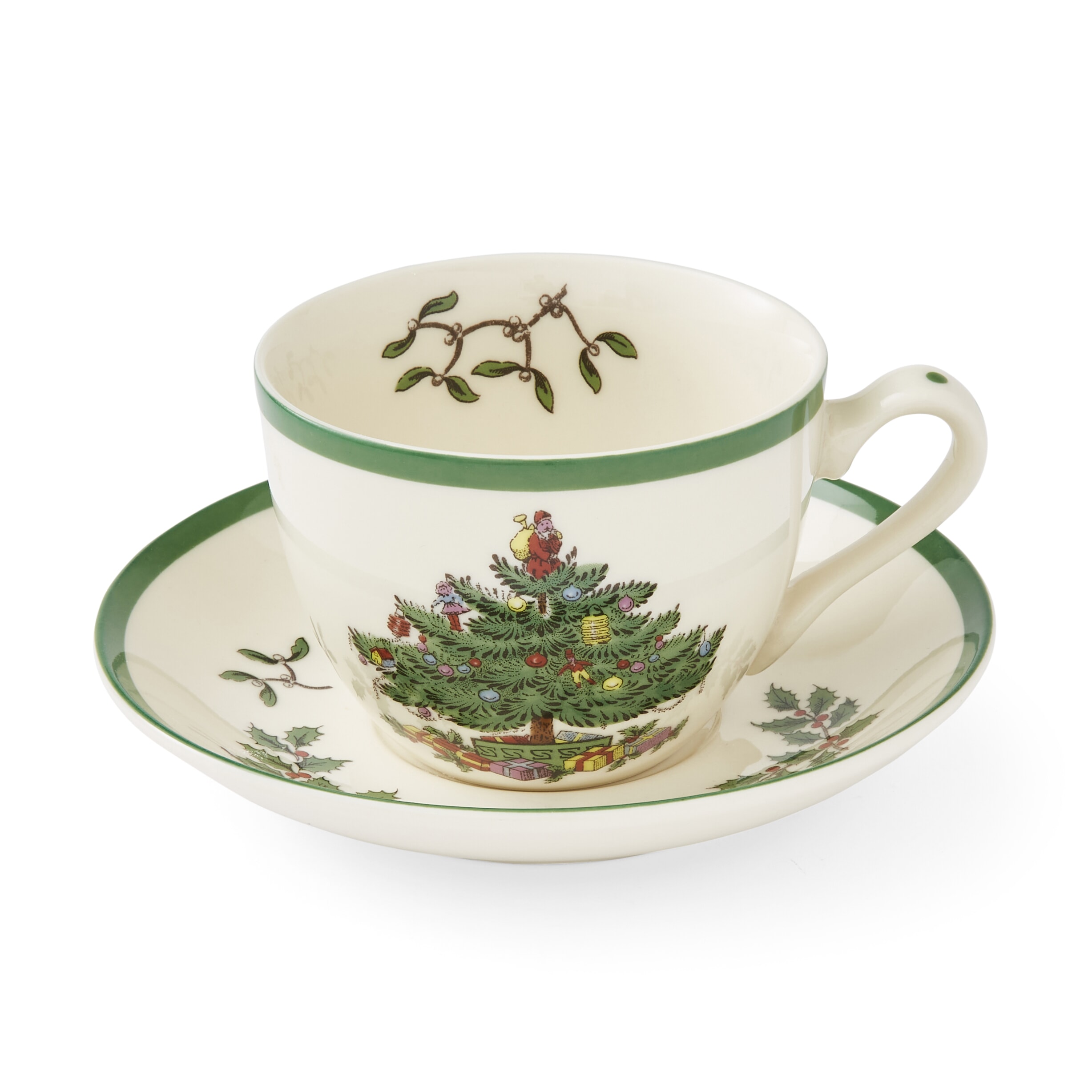 Spode Christmas Tree Teacup & Saucer - Thumbnail 2