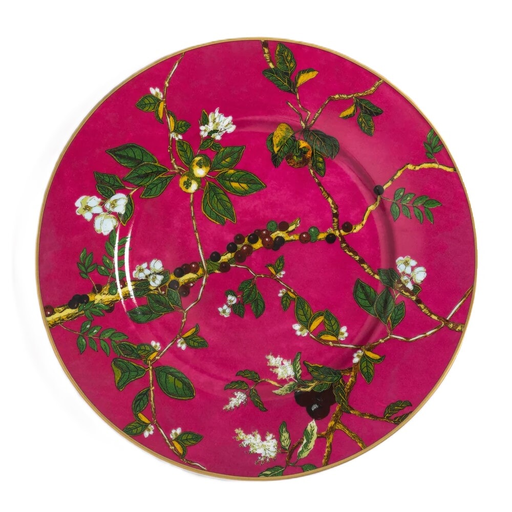 Tania Bulhoes Passaros do Brasil, Pink Dinnerware