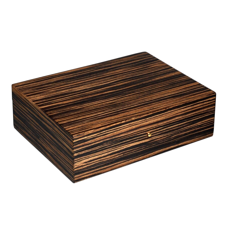 AE590 - Striped Ebony Jewelry Box
