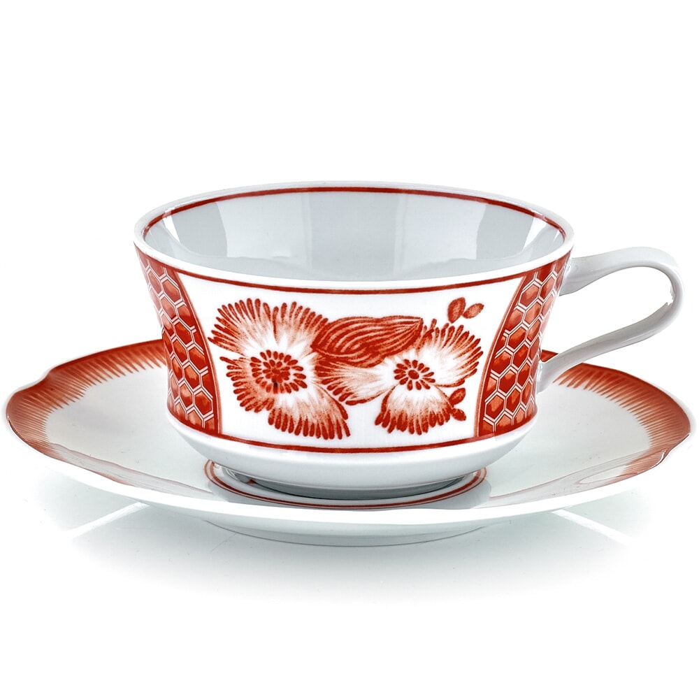 Vista Alegre Coralina Tea Cup and Saucer
