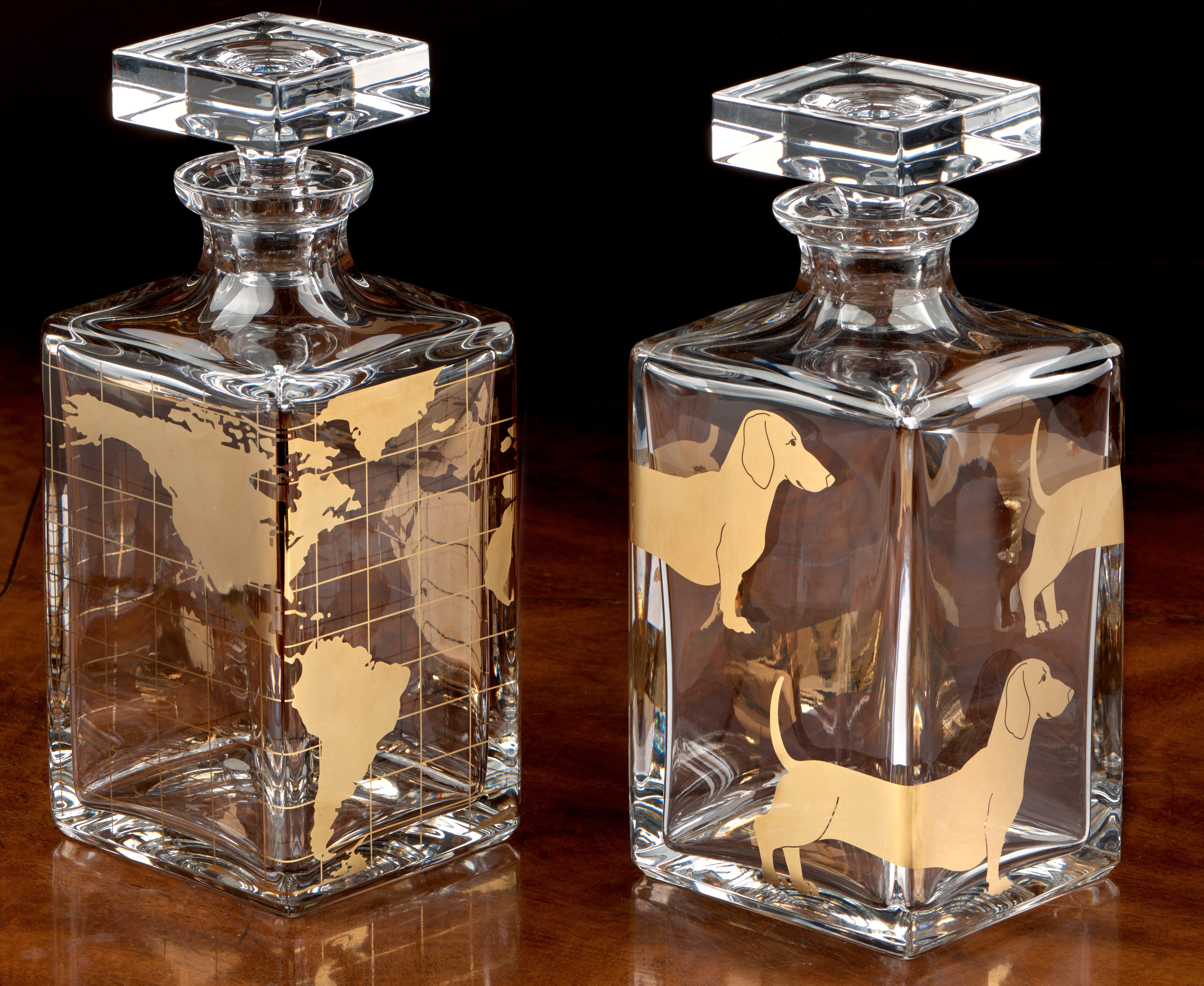 Vista Alegre Crystal Atlas Whisky Decanter