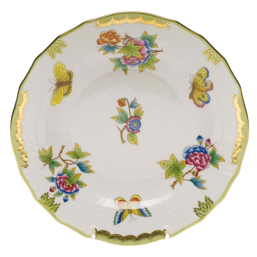 Herend Queen Victoria Green Dessert Plate