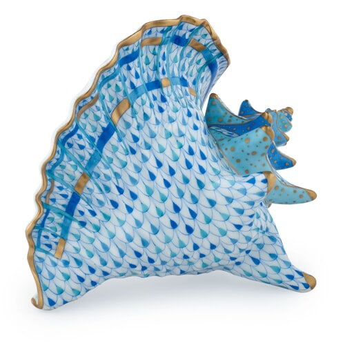 Herend Reserve Conch Shell with Crab