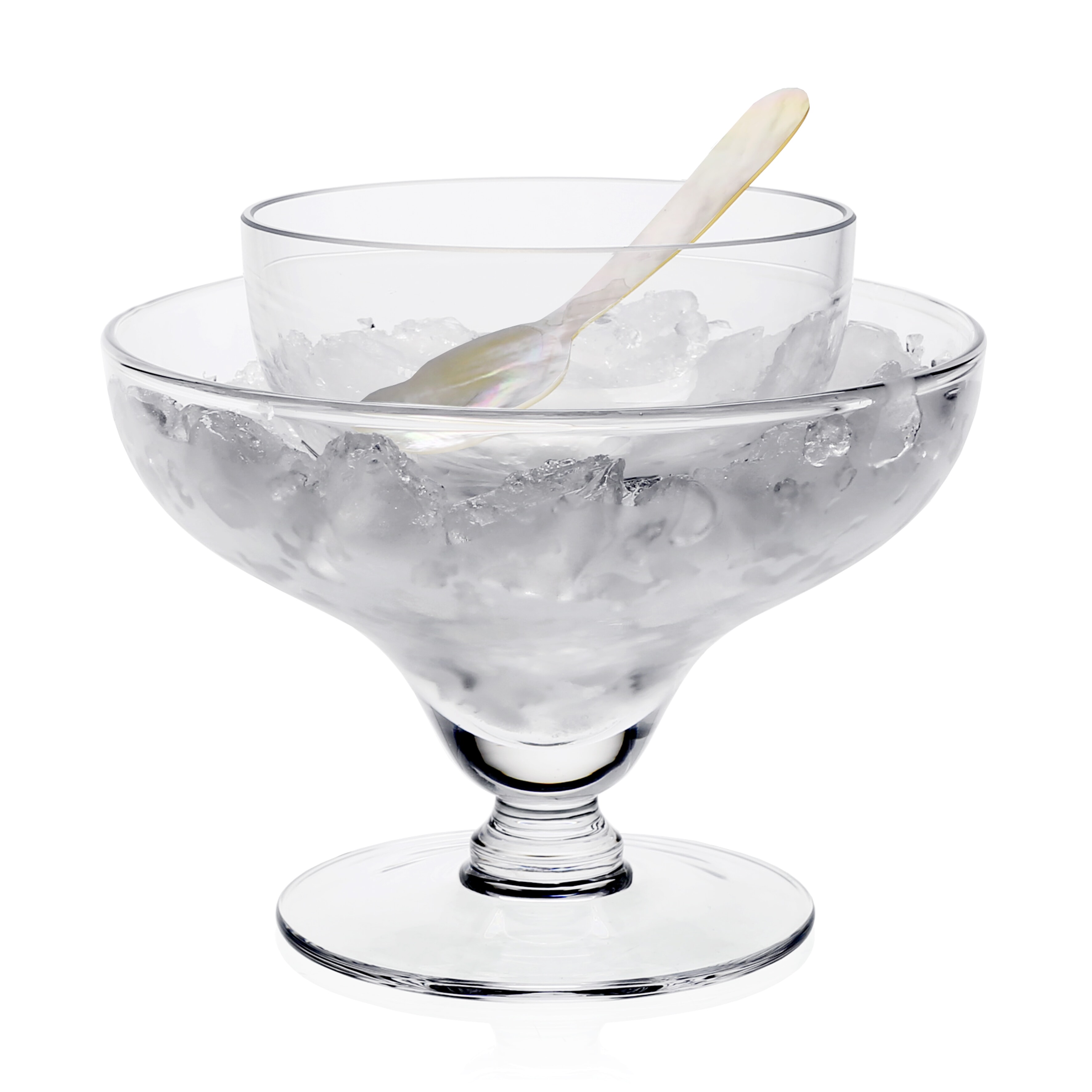 William Yeoward Crystal Caspia Seafood/Caviar With Spoon