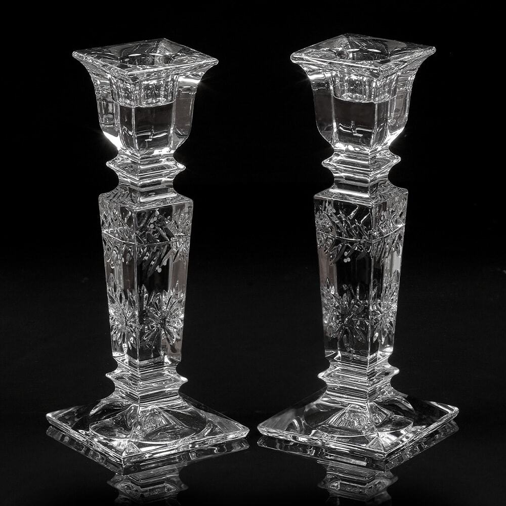 William Yeoward Crystal Tessa Candlesticks - Thumbnail 2